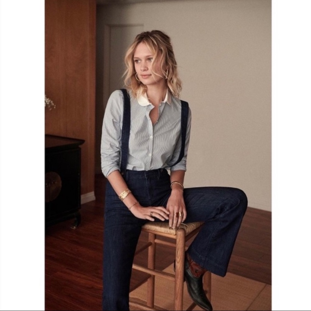 Sézane - Flare Finn Denim Jeans with Removable Straps